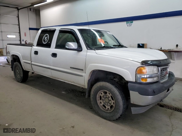 2002 GMC Sierra 2500HD SLE with VIN 1GTHK23U42F250106, listed as a Copart auction lot 78956564 with 244,589 mi miles and Salvage Title. Bid and sale history available at carsss.com. Image 4.