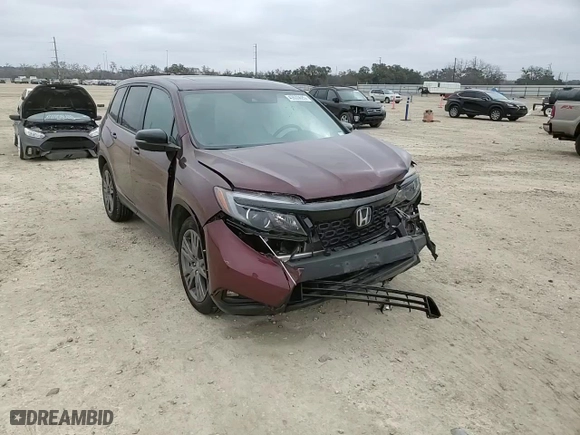 2020 Honda Passport EX-L with VIN 5FNYF7H55LB001855, listed as a Copart auction lot 43533685 with 34,026 mi miles and Salvage Title. Bid and sale history available at carsss.com. Image 12.