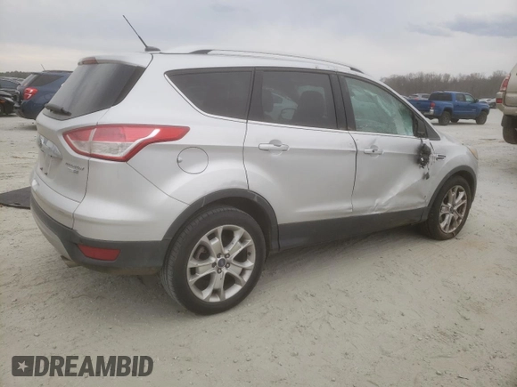2016 Ford Escape Titanium with VIN 1FMCU9J95GUA34579, listed as a Copart auction lot 47172325 with 107,738 mi miles and Salvage Title. Bid and sale history available at carsss.com. Image 3.