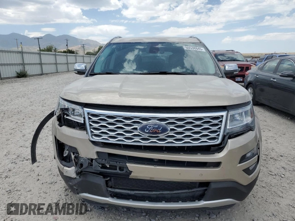 2017 Ford Explorer Platinum with VIN 1FM5K8HT1HGD78629, listed as a Copart auction lot 60538845 with 78,722 mi miles and Salvage title. Bid and sale history available at DreamBid. Image 5.