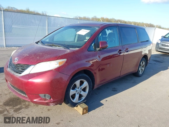 2012 Toyota Sienna with VIN 5TDKA3DC0CS013845, listed as a IAAI auction lot 42010389 with 209,272 mi miles and . Bid and sale history available at DreamBid. Image 2.