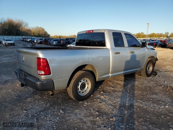 2010 Dodge Ram 1500 ST with VIN 1D7RB1GK0AS247707, listed as a Copart auction lot 81312654 with 128,688 mi miles and Clean Title. Bid and sale history available at carsss.com. Image 3.
