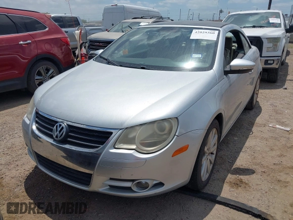 2009 Volkswagen Eos Komfort with VIN WVWBA71F49V016543, listed as a IAAI auction lot 42029360 with 76,657 mi miles and . Bid and sale history available at DreamBid. Image 2.