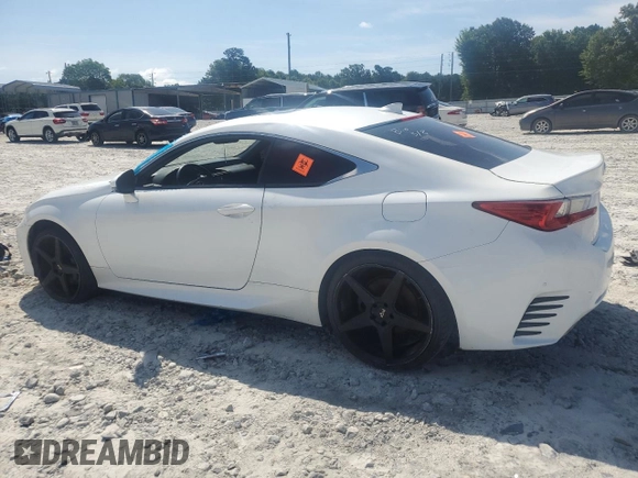 2015 Lexus RC 350 F Sport with VIN JTHSE5BCXF5000998, listed as a Copart auction lot 61838635 with 172,661 mi miles and Clean title. Bid and sale history available at DreamBid. Image 2.