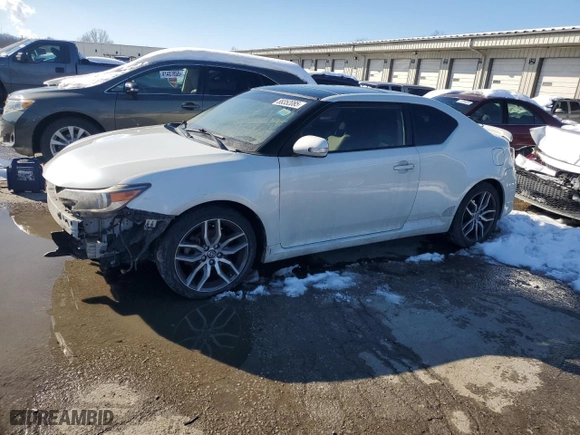 2016 Scion tC with VIN JTKJF5C72GJ022393, listed as a Copart auction lot 88352085 with 115,202 mi miles and Salvage Title. Bid and sale history available at carsss.com. Image 1.