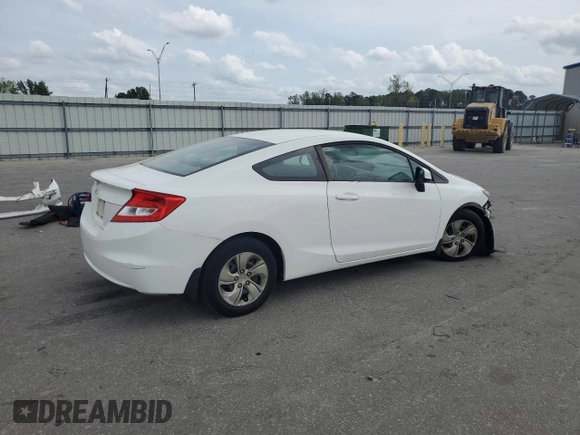 2013 Honda Civic Cpe LX with VIN 2HGFG3B52DH532837, listed as a Copart auction lot 51745315 with 153,203 mi miles and Salvage Title. Bid and sale history available at carsss.com. Image 3.