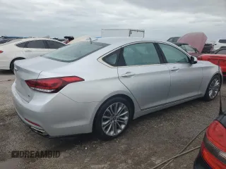 2017 Genesis G80 3.8L with VIN KMHGN4JE2HU167123, listed as a Copart auction lot 76287094 with 0 mi miles and Non Repairable. Bid and sale history available at carsss.com. Image 3.