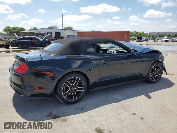 2021 Ford Mustang EcoBoost with VIN 1FATP8UH9M5105349, listed as a Copart auction lot 51388475 with 0 mi miles and Non Repairable. Bid and sale history available at carsss.com. Image 3.