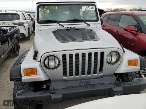 2006 Jeep Wrangler SE with VIN 1J4FA291X6P749039, listed as a Copart auction lot 75879744 with 0 mi miles and Non Repairable. Bid and sale history available at carsss.com. Image 5.