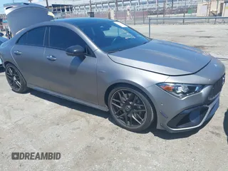 2023 Mercedes-Benz CLA 45 AMG with VIN W1K5J5DBXPN414966, listed as a IAAI auction lot 42265563 with 26,039 mi miles and . Bid and sale history available at DreamBid. Image 1.