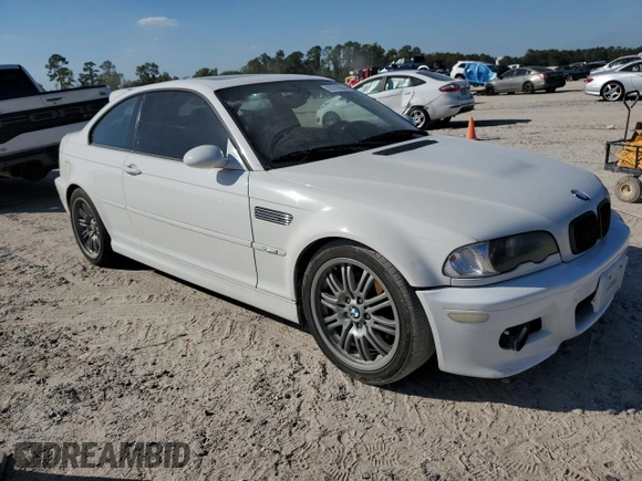 2002 BMW 3 Series M3 with VIN WBSBL93442JR14535, listed as a Copart auction lot 77713524 with 105,154 mi miles and Salvage Title. Bid and sale history available at DreamBid. Image 4.