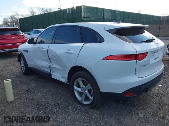 2020 Jaguar F-Pace 25t Premium with VIN SADCJ2FX3LA645447, listed as a IAAI auction lot 41228606 with 28,273 mi miles and . Bid and sale history available at DreamBid. Image 3.