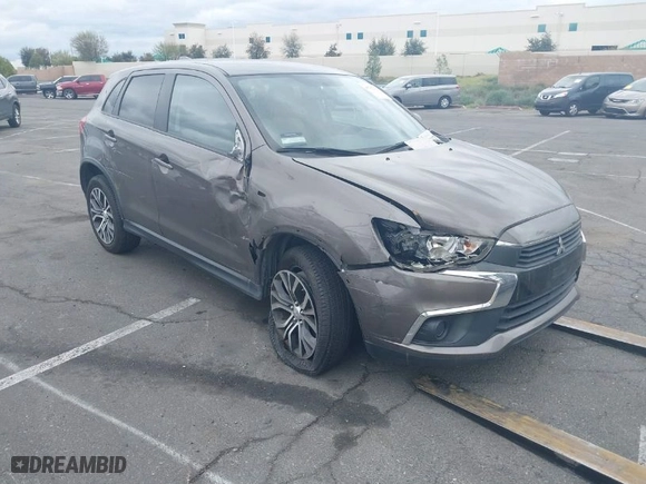2017 Mitsubishi Outlander Sport ES 2.0 with VIN JA4AP3AU0HZ028269, listed as a IAAI auction lot 41792176 with 55,302 mi miles. Bid and sale history available at carsss.com. Image 1.