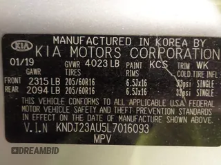 2020 Kia Soul S with VIN KNDJ23AU5L7016093, listed as a IAAI auction lot 41398818 with 113,819 mi miles. Bid and sale history available at carsss.com. Image 9.