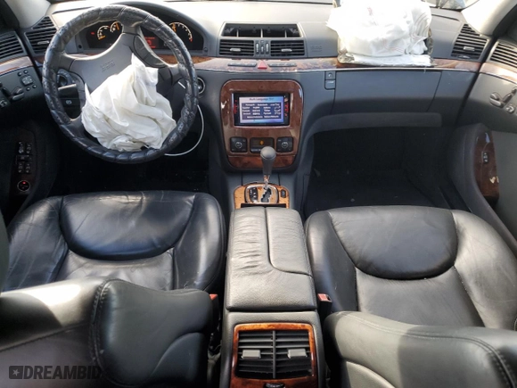 2006 Mercedes-Benz S-Class 5.0L with VIN WDBNG75J26A483293, listed as a Copart auction lot 43357735 with 0 mi miles and Salvage Title. Bid and sale history available at carsss.com. Image 8.