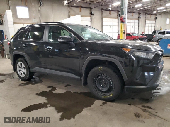 2019 Toyota RAV4 LE with VIN 2T3G1RFV9KW060750, listed as a Copart auction lot 88417955 with 109,556 mi miles and Salvage Title. Bid and sale history available at DreamBid. Image 4.
