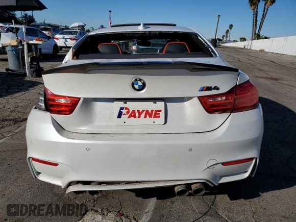 2015 BMW M4 with VIN WBS3R9C51FK332548, listed as a Copart auction lot 37067224 with 68,623 mi miles. Bid and sale history available at carsss.com. Image 6.