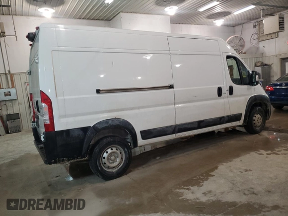 2024 Ram ProMaster Cargo Tradesman with VIN 3C6LRVDG9RE107924, listed as a Copart auction lot 44277135 with Not Provided miles and Salvage Title. Bid and sale history available at DreamBid. Image 3.