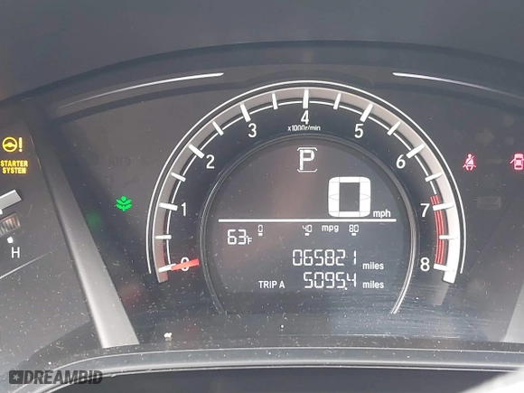 2019 Honda CR-V LX with VIN 2HKRW6H34KH204409, listed as a IAAI auction lot 40494547 with 65,821 mi miles. Bid and sale history available at carsss.com. Image 7.