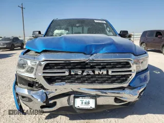 2023 Ram 1500 Big Horn with VIN 1C6RRFBG6PN606238, listed as a Copart auction lot 77317934 with 9,211 mi miles and Salvage Title. Bid and sale history available at carsss.com. Image 5.