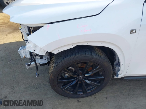 2022 Lexus NX with VIN 2T2KGCEZ8NC003721, listed as a IAAI auction lot 38637550 with 16,987 mi miles. Bid and sale history available at carsss.com. Image 19.