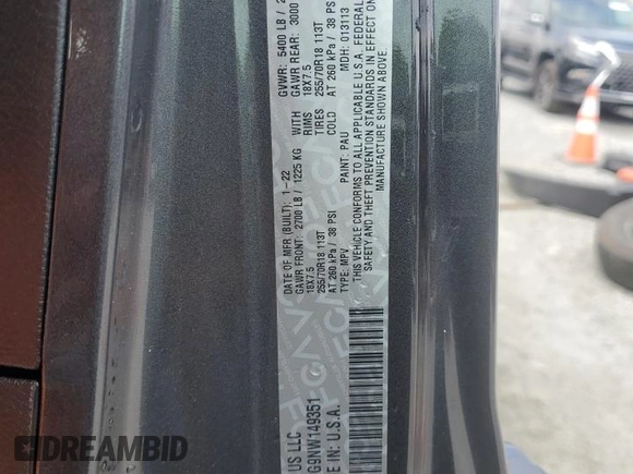 2022 Jeep Wrangler Unlimited Sport S z VIN 1C4HJXDG9NW149351, wystawiony jako Copart lot #54513615 z przebiegiem 9 873 mil mil oraz Szkoda całkowita • Salvage title. Historia ofert i sprzedaży dostępna na DreamBid. Obrazek 13.