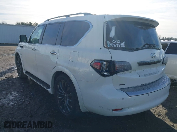 2017 Infiniti QX80 with VIN JN8AZ2NE2H9159379, listed as a IAAI auction lot 41213462 with 149,821 mi miles and . Bid and sale history available at DreamBid. Image 3.