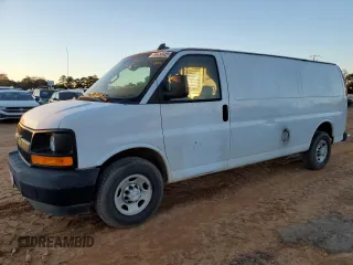 2017 Chevrolet Express Cargo Van with VIN 1GCWGBFG9H1338685, listed as a Copart auction lot 82253254 with 140,434 mi miles and Clean Title. Bid and sale history available at carsss.com. Image 1.
