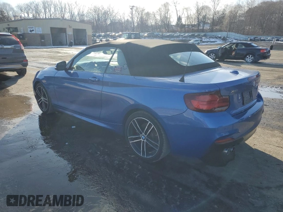 2020 BMW 2 Series 230i xDrive with VIN WBA2K1C08L7E75847, listed as a Copart auction lot 44689825 with 59,678 mi miles and Salvage Title. Bid and sale history available at carsss.com. Image 2.