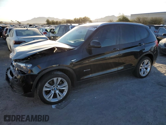 2016 BMW X3 sDrive28i with VIN 5UXWZ7C5XG0R32179, listed as a Copart auction lot 44651575 with 106,154 mi miles and Salvage Title. Bid and sale history available at DreamBid. Image 1.