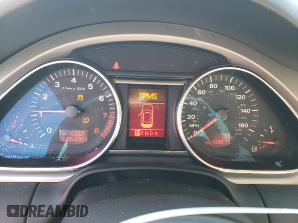 2008 Audi Q7 3.6L with VIN WA1AY74L28D038158, listed as a Copart auction lot 48299625 with 183,817 mi miles and Clean Title. Bid and sale history available at carsss.com. Image 9.