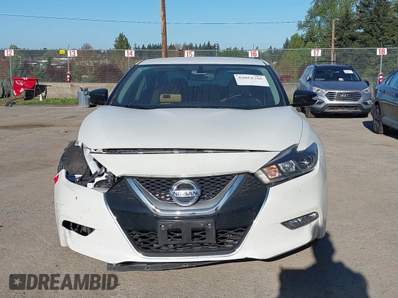 2016 Nissan Maxima SV with VIN 1N4AA6AP9GC377182, listed as a IAAI auction lot 42054766 with 50,433 mi miles and . Bid and sale history available at DreamBid. Image 13.