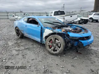 2022 Chevrolet Camaro LT1 with VIN 1G1FF1R78N0126475, listed as a Copart auction lot 87551545 with 25,430 mi miles and Salvage Title. Bid and sale history available at carsss.com. Image 4.