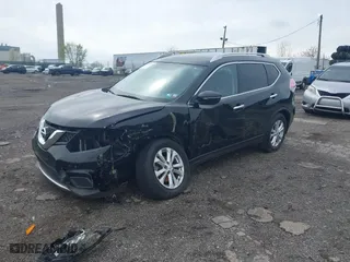 2015 Nissan Rogue SV with VIN KNMAT2MV2FP586911, listed as a IAAI auction lot 41958327 with 124,822 mi miles. Bid and sale history available at carsss.com. Image 2.
