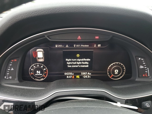 2018 Audi Q7 Prestige with VIN WA1VAAF77JD023258, listed as a Copart auction lot 62504815 with 64,256 mi miles and Clean title. Bid and sale history available at DreamBid. Image 9.