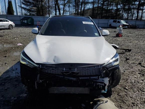 2020 Infiniti QX50 Luxe z VIN 3PCAJ5M30LF113018, wystawiony jako Copart lot #50584085 z przebiegiem 54 809 mil mil oraz Szkody całkowita. Historia ofert i sprzedaży dostępna na DreamBid. Obrazek 5.