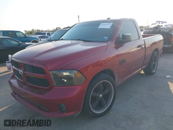2013 Ram 1500 Express with VIN 3C6JR6ATXDG505168, listed as a IAAI auction lot 40466355 with 161,188 mi miles and . Bid and sale history available at DreamBid. Image 2.