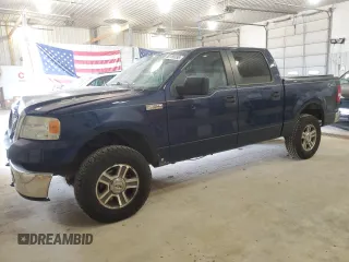 2007 Ford F-150 XLT with VIN 1FTPW14V77FA40978, listed as a Copart auction lot 50758655 with 185,243 mi miles and Salvage Title. Bid and sale history available at carsss.com. Image 1.