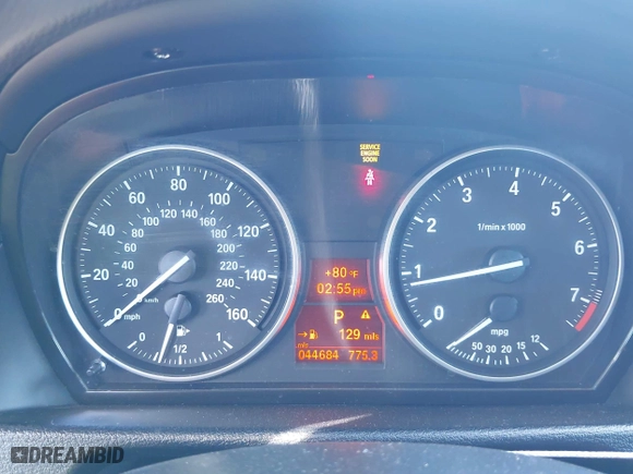 2014 BMW X1 sDrive28i with VIN WBAVM1C52EVW52505, listed as a IAAI auction lot 41625122 with 44,684 mi miles. Bid and sale history available at carsss.com. Image 7.