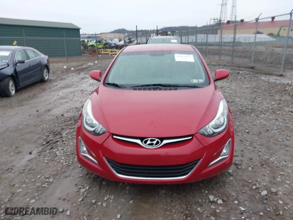 2016 Hyundai Elantra SE with VIN KMHDH4AE9GU586997, listed as a IAAI auction lot 41951871 with 122,473 mi miles. Bid and sale history available at carsss.com. Image 13.