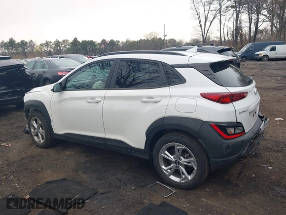 2022 Hyundai Kona SEL with VIN KM8K3CAB2NU858308, listed as a IAAI auction lot 42021360 with 17,894 mi miles and . Bid and sale history available at DreamBid. Image 13.