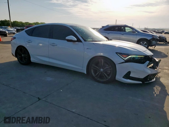 2023 Acura Integra Technology with VIN 19UDE4G76PA007232, listed as a Copart auction lot 56252435 with 34,256 mi miles and Salvage title. Bid and sale history available at DreamBid. Image 4.
