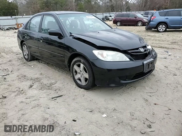2004 Honda Civic EX with VIN 2HGES26704H507483, listed as a Copart auction lot 48574625 with 181,619 mi miles and Salvage Title. Bid and sale history available at DreamBid. Image 11.