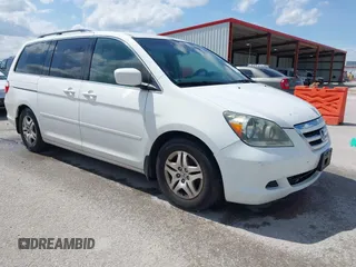 2007 Honda Odyssey EX with VIN 5FNRL38407B435264, listed as a IAAI auction lot 42521153 with 273,540 mi miles and . Bid and sale history available at DreamBid. Image 1.