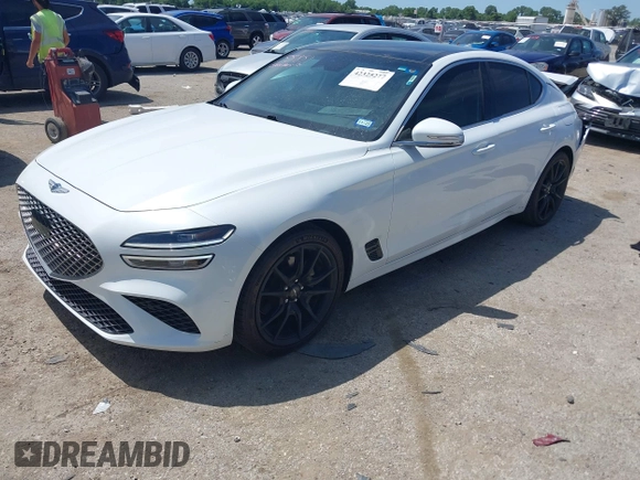 2022 Genesis G70 2.0T with VIN KMTG34TA5NU103935, listed as a IAAI auction lot 42325277 with 30,142 mi miles and . Bid and sale history available at DreamBid. Image 17.