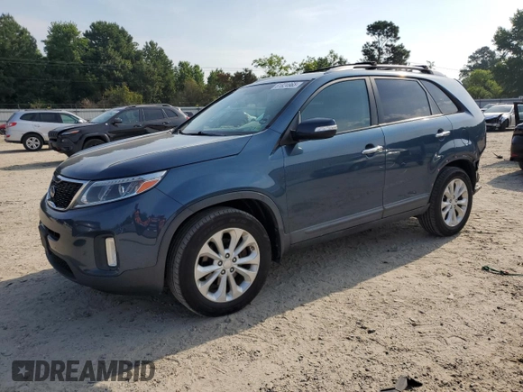 2014 Kia Sorento EX with VIN 5XYKU4A70EG528302, listed as a Copart auction lot 61824965 with 144,897 mi miles and Salvage title. Bid and sale history available at DreamBid. Image 1.