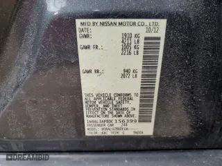2013 Nissan Altima 2.5 SL with VIN 1N4AL3AP8DC156399, listed as a Copart auction lot 49248875 with 85,025 mi miles and Salvage Title. Bid and sale history available at carsss.com. Image 12.