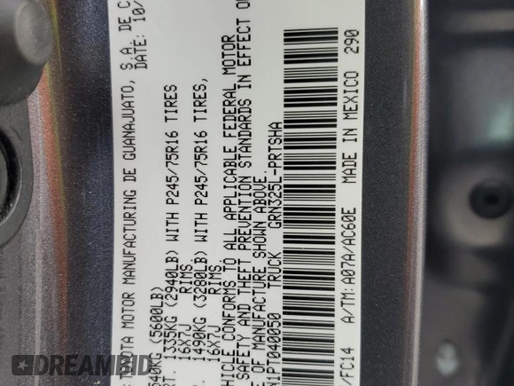 2023 Toyota Tacoma SR5 z VIN 3TYAZ5CN1PT040050, wystawiony jako Copart lot #55241125 z przebiegiem 11 039 mil mil oraz Szkoda całkowita • Salvage title. Historia ofert i sprzedaży dostępna na DreamBid. Obrazek 12.