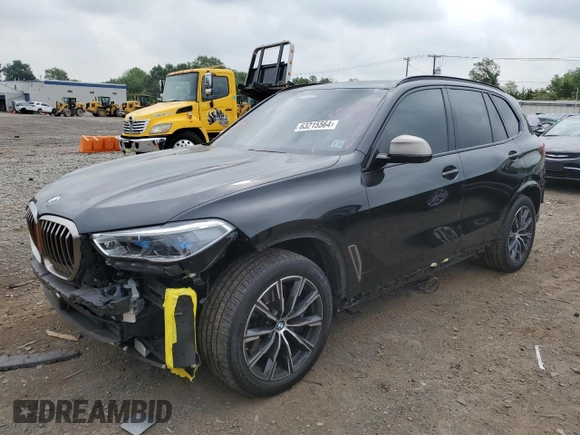 2020 BMW X5 M50i with VIN 5UXJU4C04L9C63640, listed as a Copart auction lot 63215564 with 45,172 mi miles and Salvage Title. Bid and sale history available at carsss.com. Image 1.