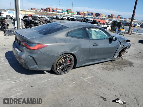 2021 BMW 4 Series M440i xDrive with VIN WBA13AR0XMCF70919, listed as a Copart auction lot 67749524 with Not Provided miles and Non Repairable. Bid and sale history available at DreamBid. Image 3.